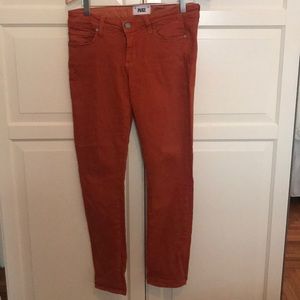 Burnt Orange Paige jeans - size 28